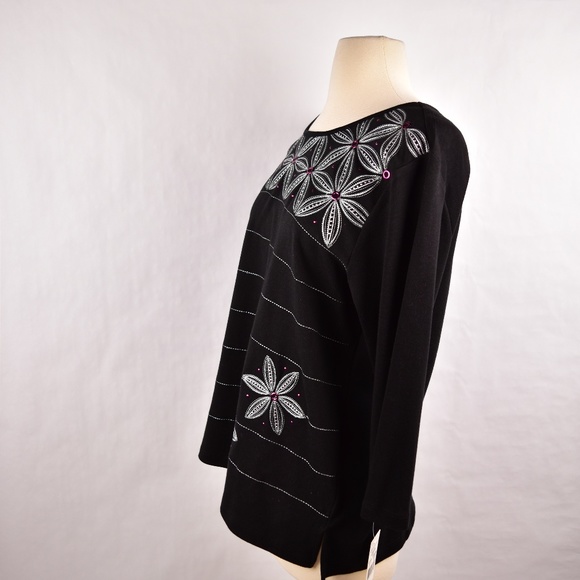 Alfred Dunner Womens Blouse Size S Embellishments - Picture 4 of 6